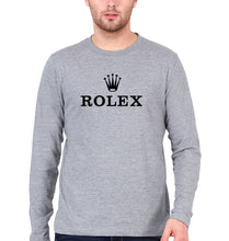 Load image into Gallery viewer, Rolex Full Sleeves T-Shirt for Men-Grey Melange-Ektarfa.online
