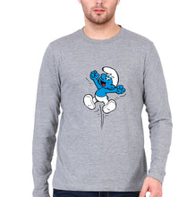 Load image into Gallery viewer, The Smurfs Full Sleeves T-Shirt for Men-Grey Melange-Ektarfa.online
