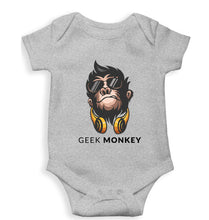 Load image into Gallery viewer, Geek Monkey Kids Romper For Baby Boy/Girl-0-5 Months(18 Inches)-Grey-Ektarfa.online
