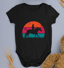 Load image into Gallery viewer, Horse Riding Kids Romper For Baby Boy/Girl-0-5 Months(18 Inches)-Black-Ektarfa.online
