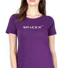 Load image into Gallery viewer, SpaceX T-Shirt for Women-XS(32 Inches)-Purple-Ektarfa.online
