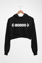 Load image into Gallery viewer, Gym Focus Crop HOODIE FOR WOMEN-Black-Ektarfa.online
