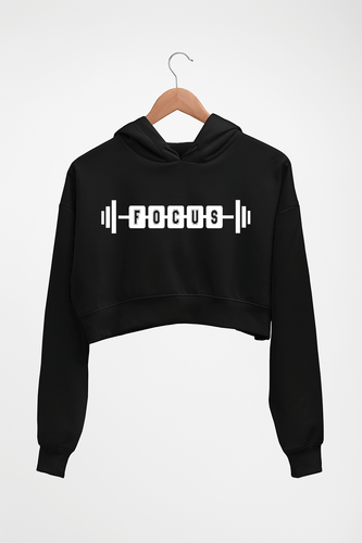 Gym Focus Crop HOODIE FOR WOMEN-Black-Ektarfa.online