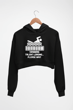 Load image into Gallery viewer, Swimming Crop HOODIE FOR WOMEN-Black-Ektarfa.online
