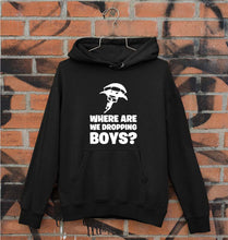 Load image into Gallery viewer, PUBG Where Are We Dropping Boys Unisex Hoodie for Men/Women-Black-Ektarfa.online
