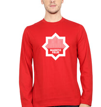 Load image into Gallery viewer, Magnetic fields Full Sleeves T-Shirt for Men-S(38 Inches)-Red-Ektarfa.online
