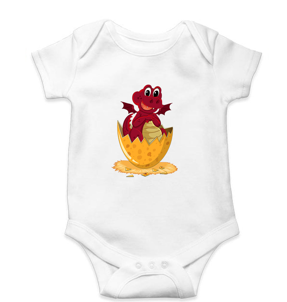 Dragon Kids Romper For Baby Boy/Girl-White-Ektarfa.online