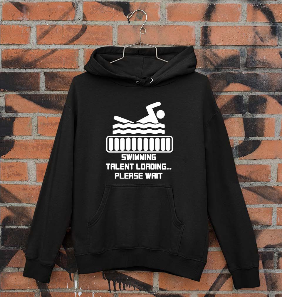 Swimming Unisex Hoodie for Men/Women-Black-Ektarfa.online