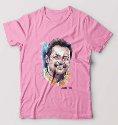 Leander Paes T-Shirt for Men-Light Baby Pink-Ektarfa.online