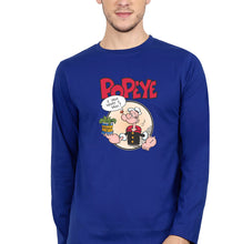 Load image into Gallery viewer, Popeye Full Sleeves T-Shirt for Men-Royal Blue-Ektarfa.online
