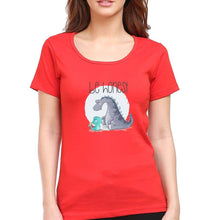 Load image into Gallery viewer, Dinosaur T-Shirt for Women-XS(32 Inches)-Red-Ektarfa.online
