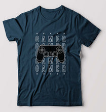 Load image into Gallery viewer, Geek Gamer T-Shirt for Men-Petrol Blue-Ektarfa.online
