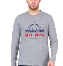 Load image into Gallery viewer, MIT World Peace University Full Sleeves T-Shirt for Men-Grey Melange-Ektarfa.online
