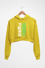 Load image into Gallery viewer, The Best Way Crop HOODIE FOR WOMEN
