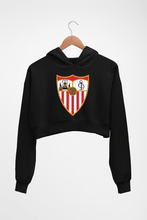Load image into Gallery viewer, Sevilla Crop HOODIE FOR WOMEN-Black-Ektarfa.online
