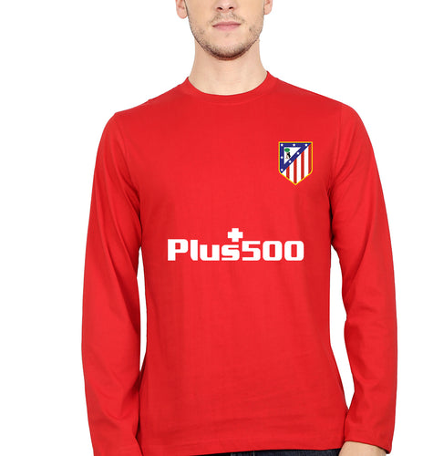 Atletico Madrid 2021-22 Full Sleeves T-Shirt for Men-Red-Ektarfa.online