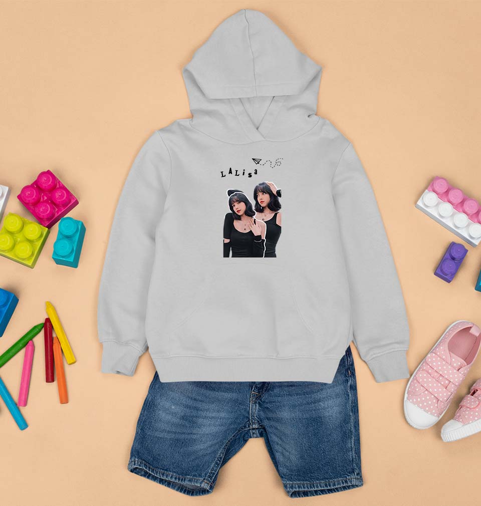 BLACKPINK Kids Hoodie for Boy/Girl-GREY-Ektarfa.online