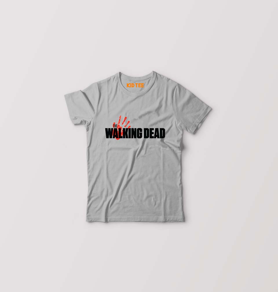 The Walking Dead Kids T-Shirt for Boy/Girl-Grey-Ektarfa.online