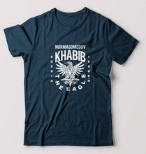 Load image into Gallery viewer, Khabib The Eagle Nurmagomedov T-Shirt for Men-S(38 Inches)-Petrol Blue-Ektarfa.online
