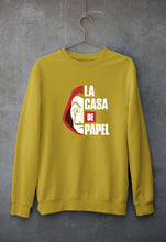Load image into Gallery viewer, Money Heist Unisex Sweatshirt for Men/Women-Mustard Yellow-Ektarfa.online
