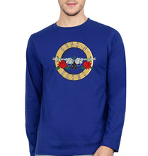 Load image into Gallery viewer, Guns and Roses Full Sleeves T-Shirt for Men-Royal Blue-Ektarfa.online
