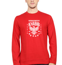 Load image into Gallery viewer, Khabib The Eagle Nurmagomedov Full Sleeves T-Shirt for Men-Red-Ektarfa.online

