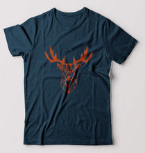 Load image into Gallery viewer, Deer T-Shirt for Men-Petrol Blue-Ektarfa.online
