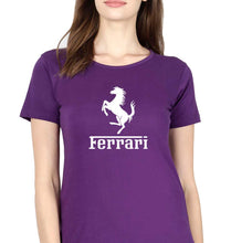 Load image into Gallery viewer, Ferrari F1 T-Shirt for Women-XS(32 Inches)-Purple-Ektarfa.online
