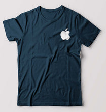 Load image into Gallery viewer, Apple T-Shirt for Men-S(38 Inches)-Petrol Blue-Ektarfa.online
