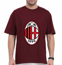 Load image into Gallery viewer, A.C. Milan Oversized T-Shirt for Men-Maroon-Ektarfa.online
