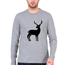 Load image into Gallery viewer, Deer Full Sleeves T-Shirt for Men-Grey Melange-Ektarfa.online

