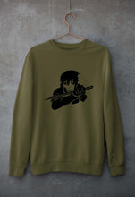 Load image into Gallery viewer, Sasuke Uchiha Unisex Sweatshirt for Men/Women-S(40 Inches)-Olive Green-Ektarfa.online
