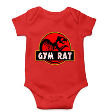 Load image into Gallery viewer, Gym Rat Kids Romper For Baby Boy/Girl-0-5 Months(18 Inches)-Red-Ektarfa.online
