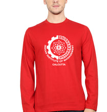 Load image into Gallery viewer, IIM Calcutta Full Sleeves T-Shirt for Men-S(38 Inches)-Red-Ektarfa.online
