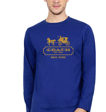 Load image into Gallery viewer, Coach Full Sleeves T-Shirt for Men-S(38 Inches)-Royal Blue-Ektarfa.online
