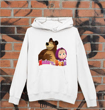 Load image into Gallery viewer, Masha and the Bear Unisex Hoodie for Men/Women-White-Ektarfa.online
