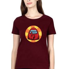 Load image into Gallery viewer, Among Us T-Shirt for Women-XS(32 Inches)-Maroon-Ektarfa.online
