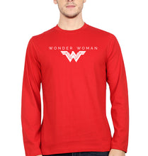 Load image into Gallery viewer, Wonder Woman Superhero Full Sleeves T-Shirt for Men-Red-Ektarfa.online
