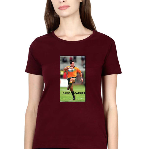 David Campese T-Shirt for Women-Maroon-Ektarfa.online