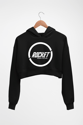 Ronnie O'Sullivan Snooker Crop HOODIE FOR WOMEN-Black-Ektarfa.online