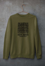 Load image into Gallery viewer, Keith Haring Unisex Sweatshirt for Men/Women-S(40 Inches)-Olive Green-Ektarfa.online
