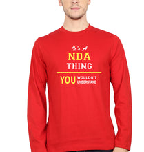 Load image into Gallery viewer, NDA Army Full Sleeves T-Shirt for Men-RED-Ektarfa.online
