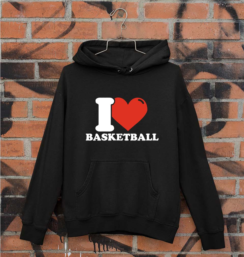 I Love Basketball Unisex Hoodie for Men/Women-Black-Ektarfa.online