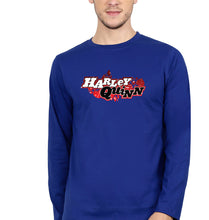 Load image into Gallery viewer, Harley Quinn Full Sleeves T-Shirt for Men-S(38 Inches)-Royal Blue-Ektarfa.online
