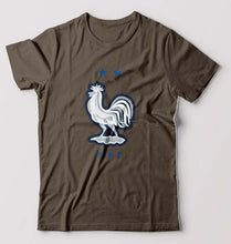 Load image into Gallery viewer, France Football T-Shirt for Men-Olive Green-Ektarfa.online
