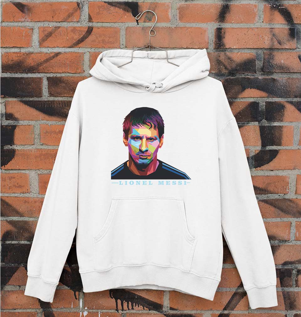 Messi Unisex Hoodie for Men/Women-White-Ektarfa.online
