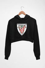 Load image into Gallery viewer, Athletic Club Crop HOODIE FOR WOMEN-Black-Ektarfa.online
