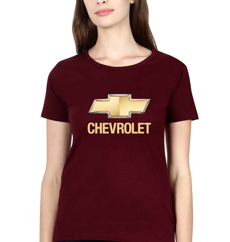 Chevrolet T-Shirt for Women-Maroon-Ektarfa.online