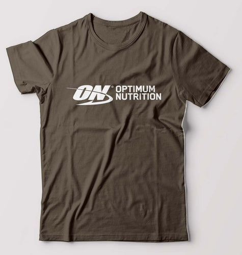 optimum nutrition (ON) T-Shirt for Men-Olive Green-Ektarfa.online