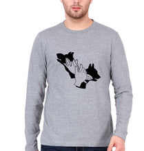 Load image into Gallery viewer, Dog Full Sleeves T-Shirt for Men-Grey Melange-Ektarfa.online
